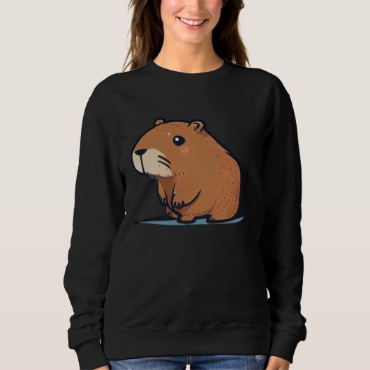 Capybara Fan Club  and Cute Capybara Kids Sweatshirt (Vorderseite)