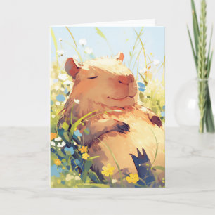 Capybara Faulenzer Tage Karte