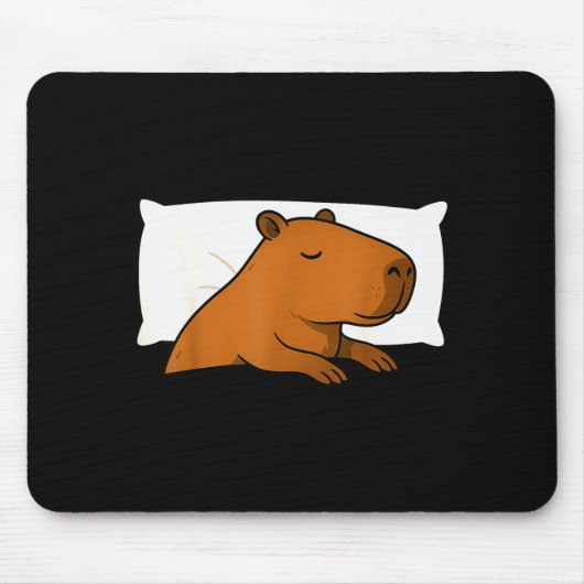 Capybara Favorite Sleepshirt Sleeng Pajamas Boys G Mousepad (Vorne)