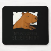 Capybara Favorite Sleepshirt Sleeng Pajamas Boys G Mousepad (Vorne)