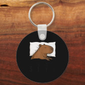 Capybara Favorite Sleepshirt Sleeng Pajamas Boys G Schlüsselanhänger (Vorderseite)