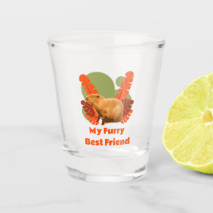Capybara Fell Freund Tropisches Tier Schnapsglas