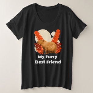 Capybara Fellower Freund Tropisches Tier Große Größe T-Shirt