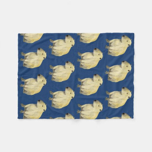 Capybara Fleece Blanket (Vorderseite (Horizontal))