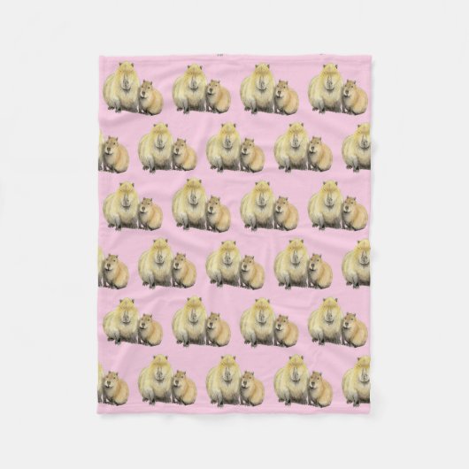 Capybara Fleecedecke (Vorderseite)