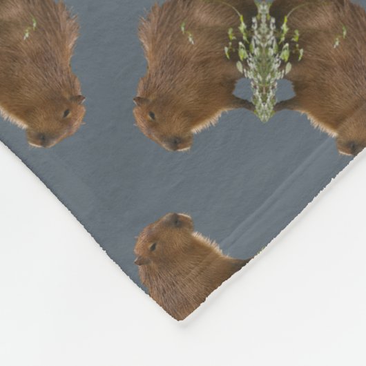 Capybara Fleecedecke (Ecke)