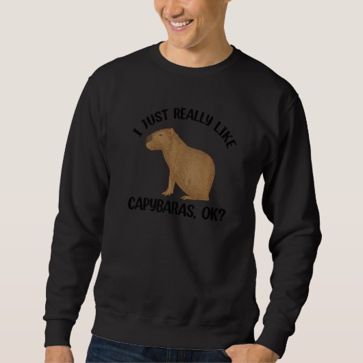 Capybara For Men Women Kids Rodent Capybara Sweatshirt (Vorderseite)
