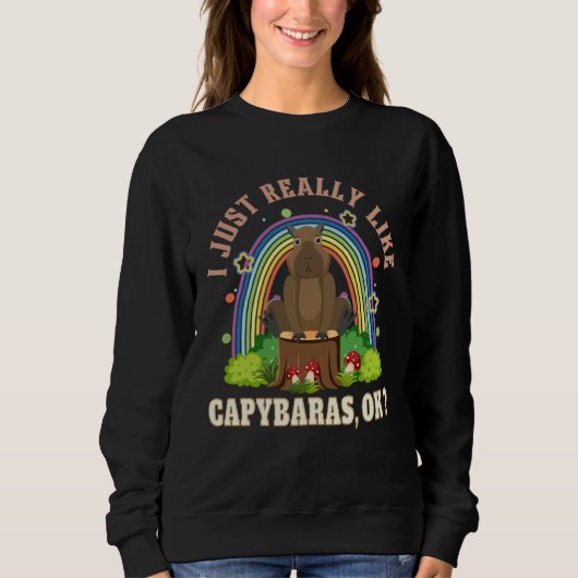 Capybara For Men Women Kids Rodent Capybara Sweatshirt (Vorderseite)