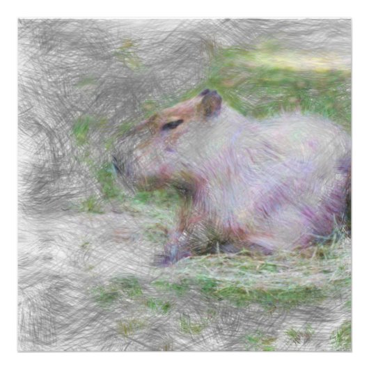 Capybara Fotodruck (Vorne)