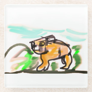 Capybara Freude Glasuntersetzer