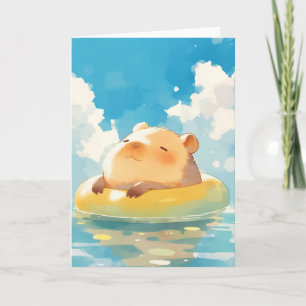 Capybara Friedlich Retreat Karte