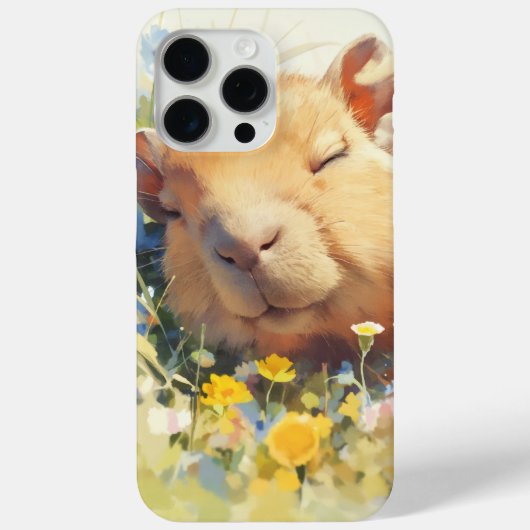 Capybara Friedliches Nickerchen Case-Mate iPhone Hülle (Rückseite)