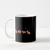 Capybara Frohe Weihnachten Capybaras Lover Funny C Kaffeetasse (Links)