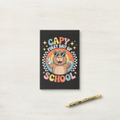 Capybara Froher erster Schultag Post-it Klebezettel (Auf Schreibtisch)