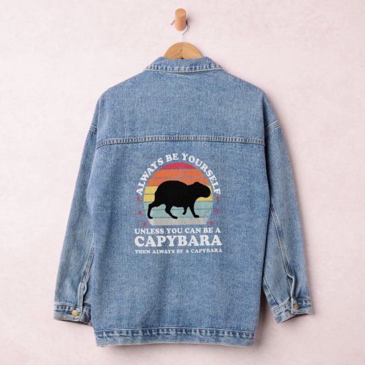 Capybara Funny Capybara Giro del Malcantone Jeansjacke (Hangar)