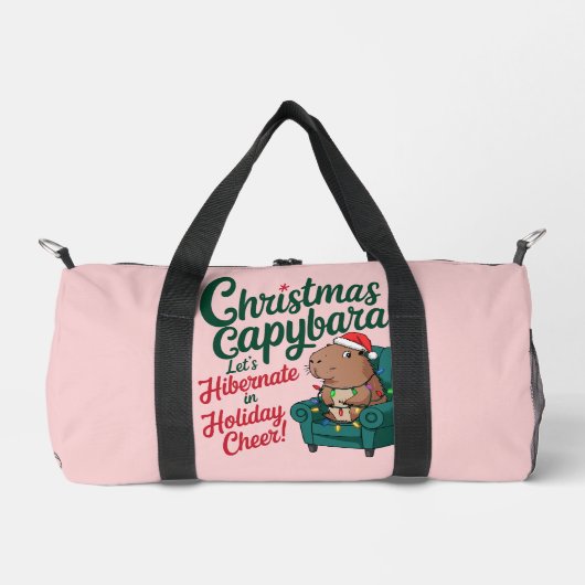 Capybara Funny Christmas Bag Duffle Bag (Vorderseite)