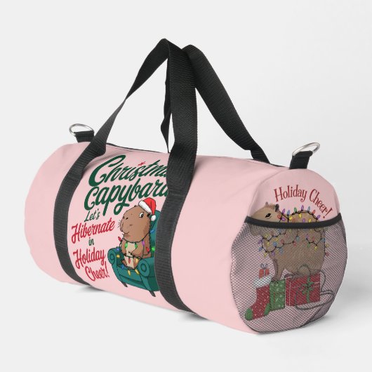 Capybara Funny Christmas Bag Duffle Bag (Rechte Ecke)