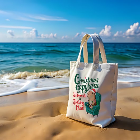 Capybara Funny Christmas Bag Tragetasche