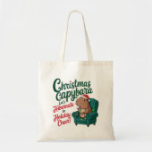 Capybara Funny Christmas Bag Tragetasche (Vorne)