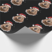 Capybara Funny Christmas Geschenkpapier (Ecke)