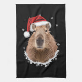 Capybara Funny Christmas Geschirrtuch (Vertikal)