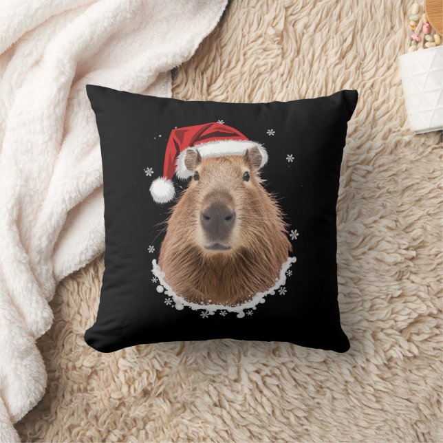 Capybara Funny Christmas Kissen (Decke)