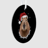 Capybara Funny Christmas Ornament (Vorderseite)