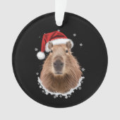 Capybara Funny Christmas Ornament (Vorderseite)