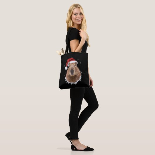 Capybara Funny Christmas Tasche (Am Model)