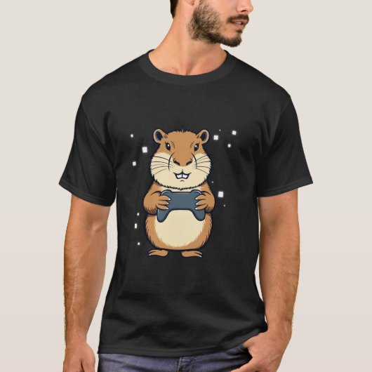 Capybara Funny Retro Videospiele für Kinder Männer T-Shirt (Vorderseite)