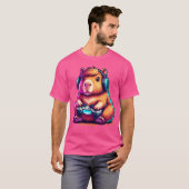 Capybara Funny Video Games Capybara T-Shirt (Vorne ganz)