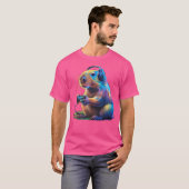 Capybara Funny Video Games Capybara T-Shirt (Vorne ganz)