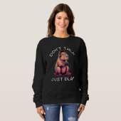 Capybara Funny Video Games Don't Talk Just Play Sweatshirt (Vorne ganz)