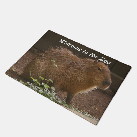 Capybara Fußmatte (Schrägansicht)