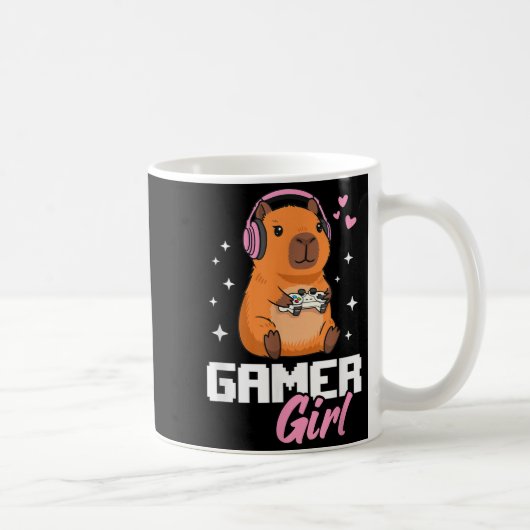 Capybara Gamer Girl Gaming Kaffeetasse (Rechts)