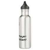 Capybara Gamer Water Bottle – Personalized Name Edelstahlflasche (Rechts)