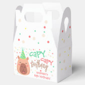 Capybara-Geburtstag Geschenkschachtel (Geöffnet)