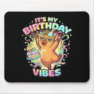 Capybara Geburtstagsfeier Capy Lustig für Männer F Mousepad