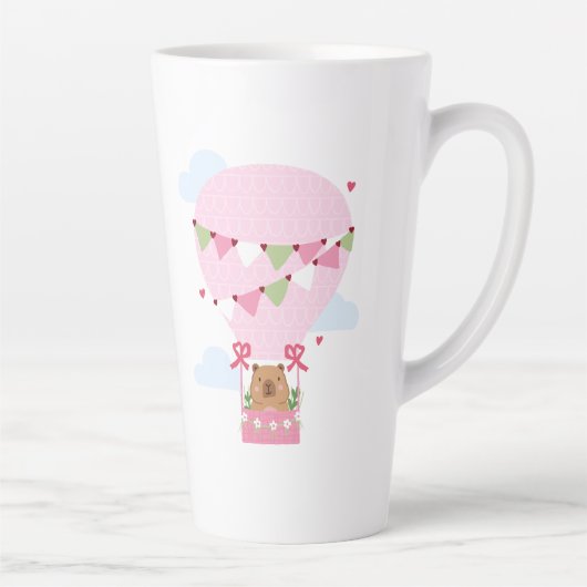 Capybara-Geburtstagsfeier Kinderuhr Milchtasse (Rechts)