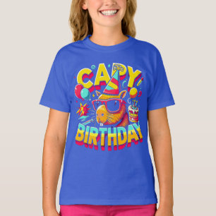Capybara-Geburtstagsfeier Lustiges Party-Geschenk- T-Shirt