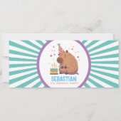 Capybara Geburtstagskarte Einladung (Rückseite)