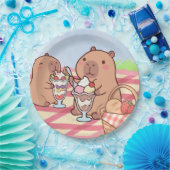 Capybara Geburtstagspicknick  Pappteller (Party)