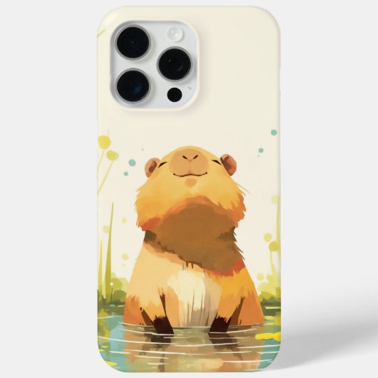 Capybara Genießen Sie das Wasser Case-Mate iPhone Hülle (Rückseite)