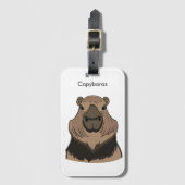 Capybara Gepäckanhänger (Vorderseite Vertikal)