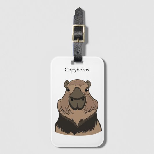 Capybara Gepäckanhänger (Vorderseite Vertikal)
