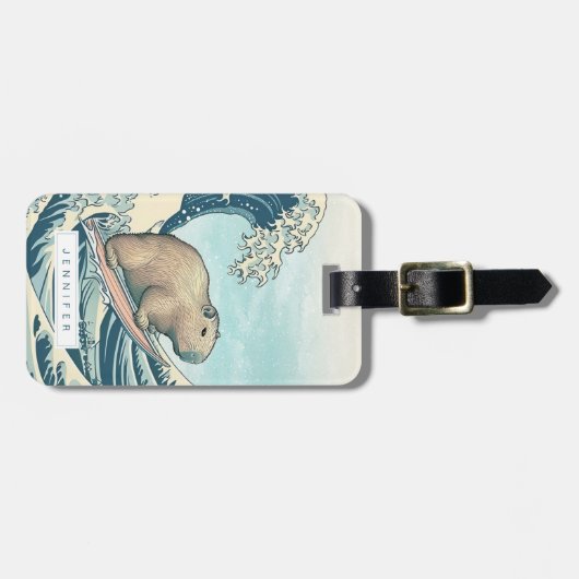 Capybara Gepäcksmarken Gepäckanhänger (Vorderseite horizontal)