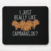 Capybara Geschenk Kinder Frauen Niedlich Capybara Mousepad (Vorne)