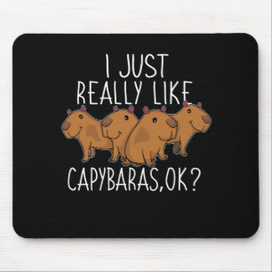 Capybara Geschenk Kinder Frauen Niedlich Capybara Mousepad