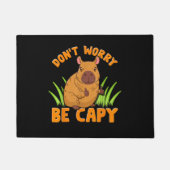 Capybara Geschenk Niedlicher Zoo Tierbesitzer Pr Fußmatte (Vorderseite)
