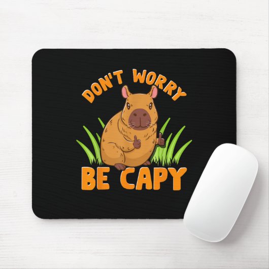 Capybara Geschenk Niedlicher Zoo Tierbesitzer Pr Mousepad (Mit Mouse)